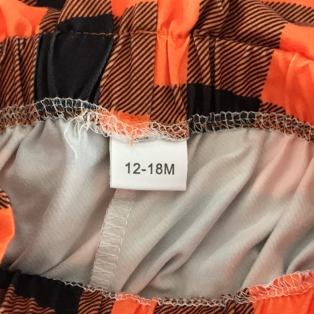 Girls 12-18 month Pumpkin 🎃 Themed Onesie & Bottoms, Orange & Black - Picture 8 of 8